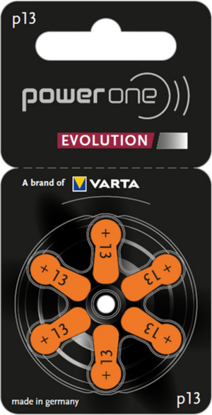 Power One EVOLUTION P13 Hörgerätebatterien (60er Pack)