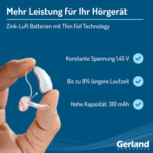 Gerland Hörgerätebatterie Evolution 13 (60 Stück) - P13 / PR48