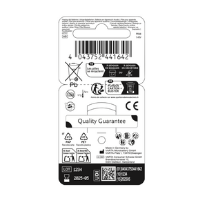 DIREKT Hörgerätebatterien 13 orange – 60 Stück (10×6er), 1,45V - Varta Qualität