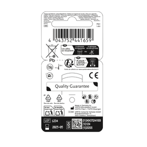 DIREKT Hörgerätebatterien 312 braun – 60 Stück (10×6er), 1,45V - Varta Qualität