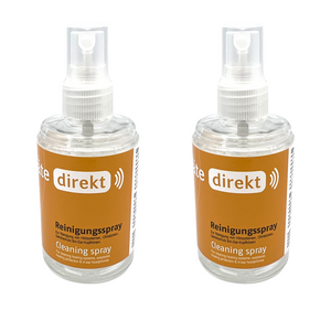 2x DIREKT Reinigungsspray 100 ml - für Hörgeräte & Gehörschutz (2er Pack)