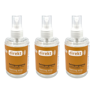 3x DIREKT Reinigungsspray 100 ml - für Hörgeräte & Gehörschutz (3er Pack)