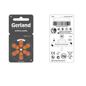 Gerland Hörgerätebatterie Evolution 13 (60 Stück) - P13 / PR48