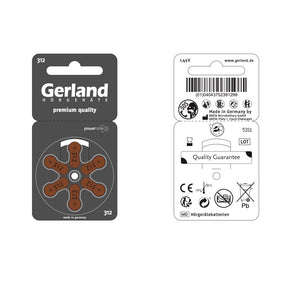 Gerland Hörgerätebatterie Evolution 312 (60 Stück) - P312 / PR41
