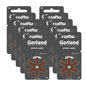 Gerland Hörgerätebatterie Evolution 312 (60 Stück) - P312 / PR41