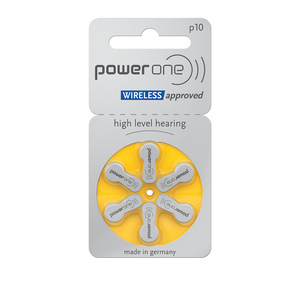 Power One P10  gelb Hörgerätebatterien Varta (60er Pack - 10x6erBlister)