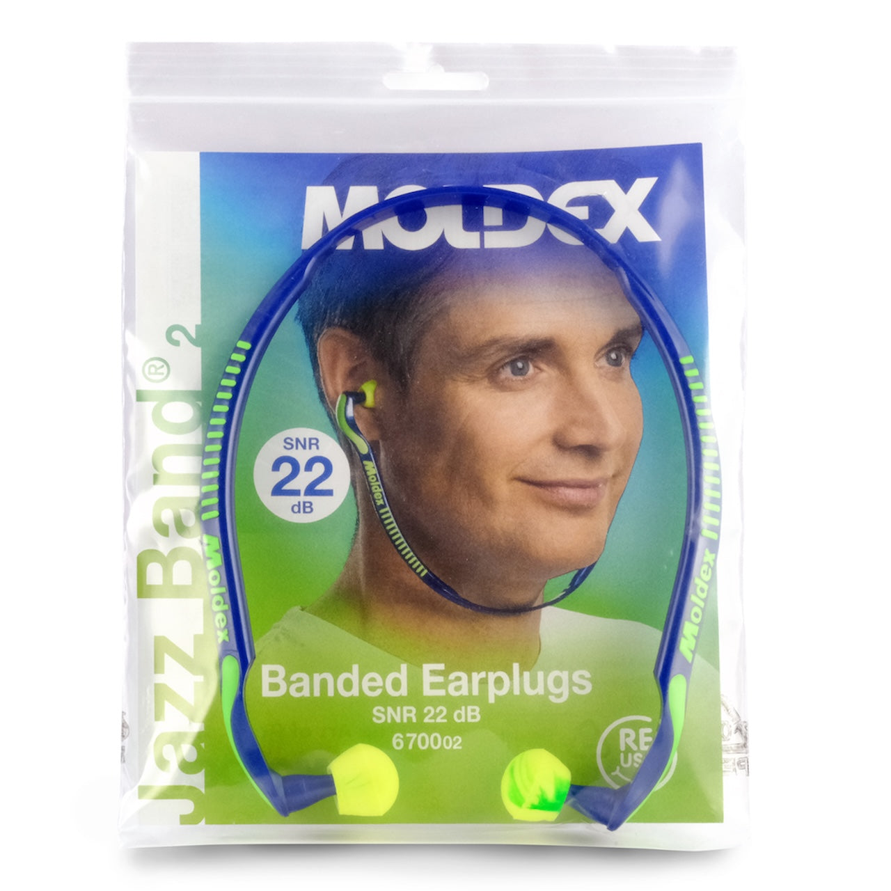 Moldex Jazz Band 2 - Gehörschutzbügel mit Schaumstoffstöpseln - 22 dB (SNR)