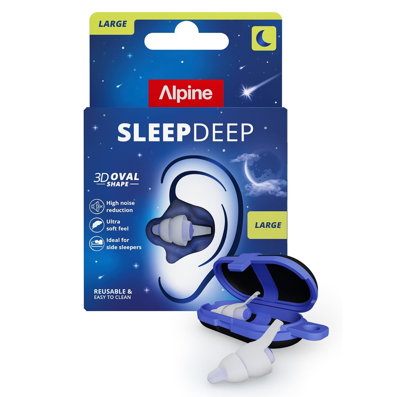 Alpine SleepDeep Ohrstöpsel zum Schlafen - Größe L