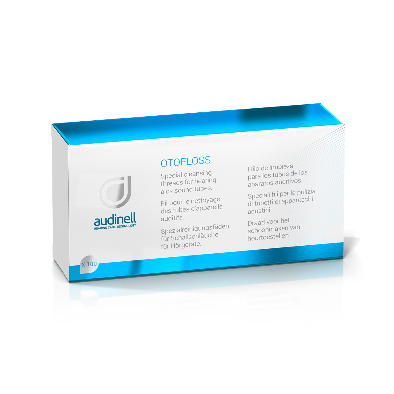 Audinell Otofloss (100 Stk.) - Reinigungsfäden für Hörgeräte & Otoplastiken