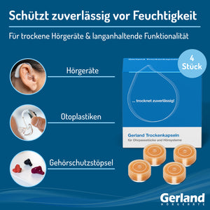 Gerland Trockenkapseln (4 Stück) - für Hörgeräte
