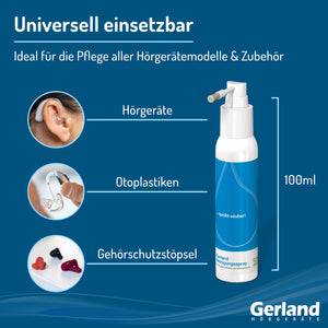 Gerland Reinigungsspray (100ml) - für Hörgeräte und Otoplastiken