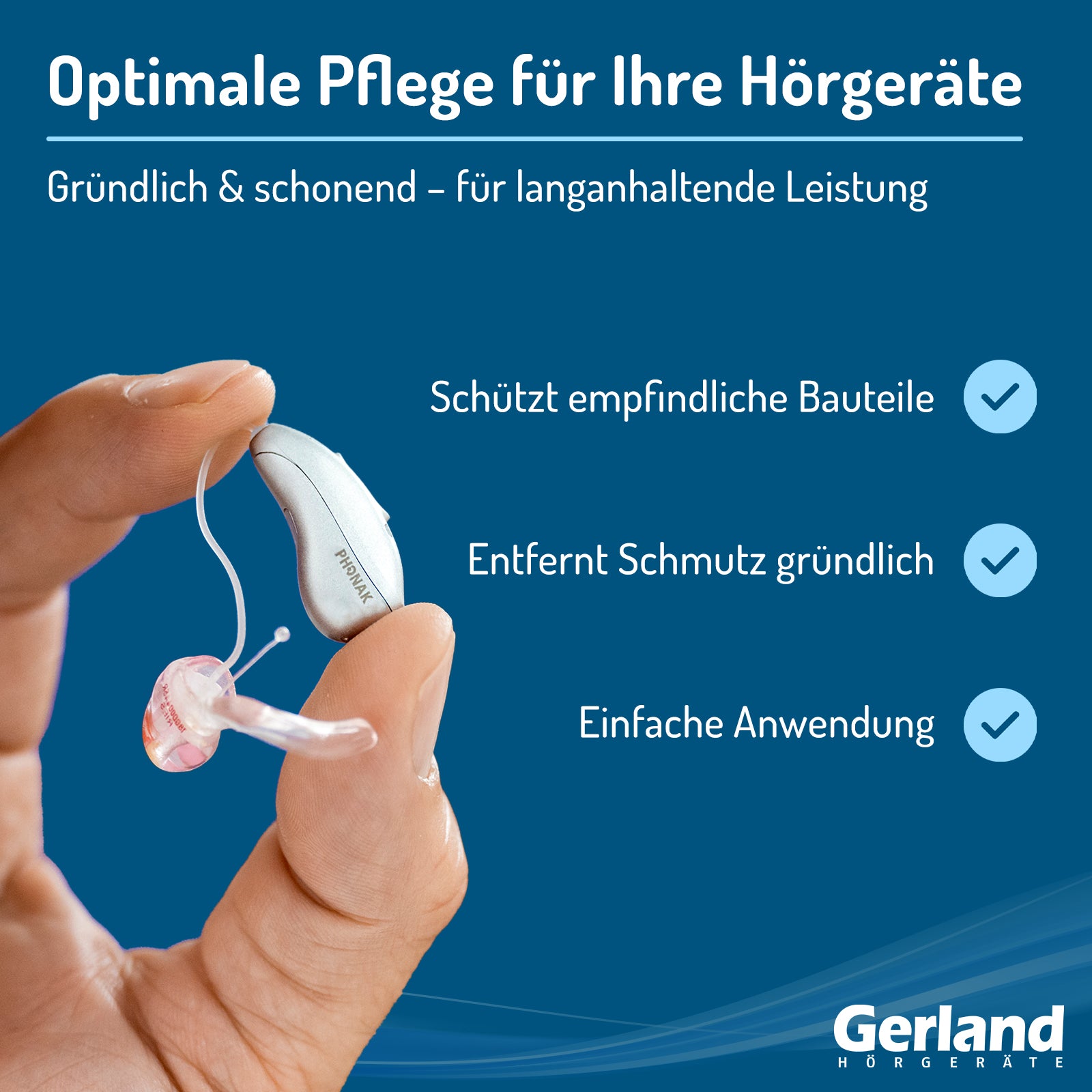 Gerland Reinigungsspray (100ml) - für Hörgeräte und Otoplastiken