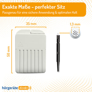 40x DIREKT CERUSTOP - Hörgerätefilter/Cerumenfilter 1,3mm - (5x 8er Box)