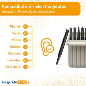 32x DIREKT CERUSTOP - Hörgerätefilter/Cerumenfilter 1,3mm - (4x 8er Box)