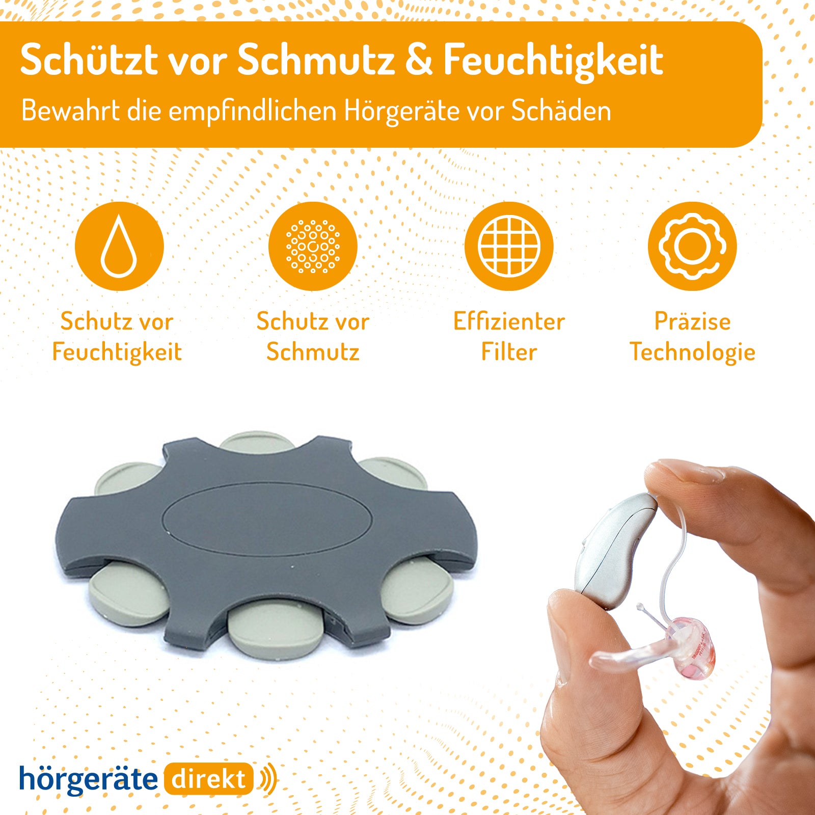 30x DIREKT ProWax grau (5x 6 Stk) Filter/Cerumenfilter für Oticon Hörgeräte