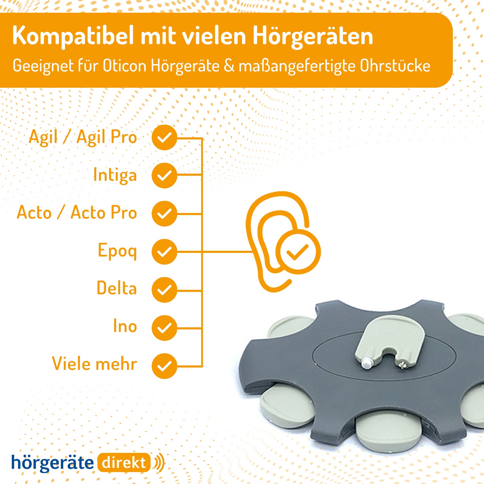 60x DIREKT ProWax grau (10x 6 Stk) Filter/Cerumenfilter für Oticon Hörgeräte