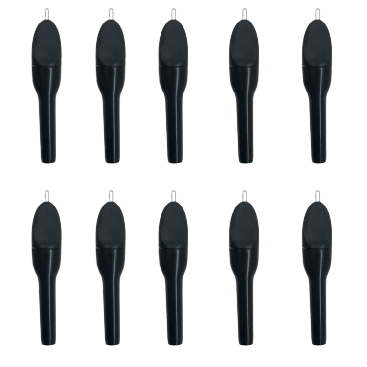 Hörgeräte Schlauch Reinigungsbürste 10 Stück - Nylon Haar Bürsten Für Kleine Löcher