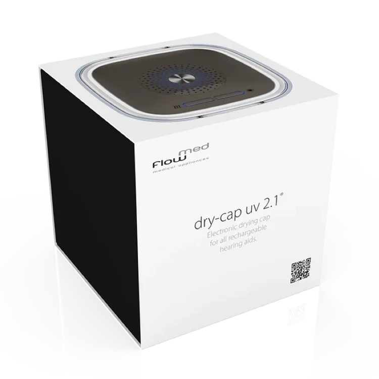 Dry Cap UV 2.1 - Trockenbox für aufladbare Hörgeräte - RESTPOSTEN
