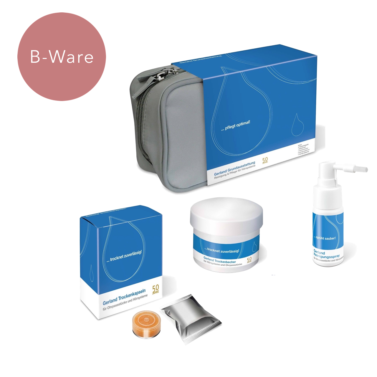 B WARE - Gerland Grundausstattung - Reinigung & Trocknung für Hörgeräte