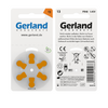 Gerland Hörgerätebatterien 13 orange (PR48) 60 Stück | 10x6 Blister | Rayovac