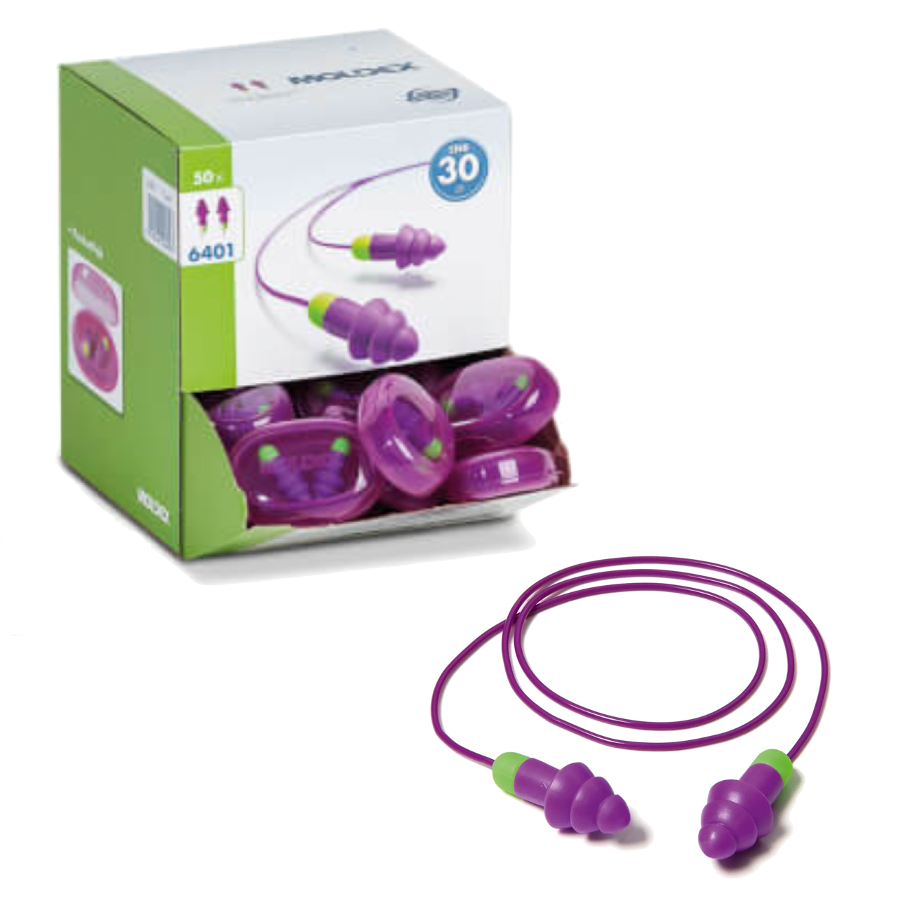 50x MOLDEX Rockets Cord Paar Gehörschutzstöpsel wiederverwendbar -mit Band & Box