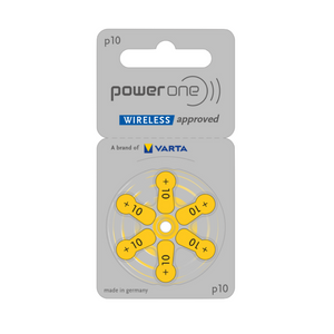 Power One P10  gelb Hörgerätebatterien Varta (60er Pack - 10x6erBlister)
