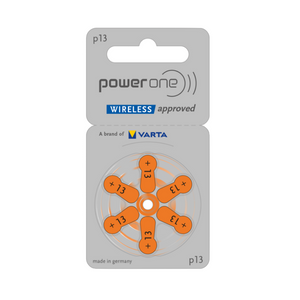 Power One P13 orange Hörgerätebatterien Varta (60er Pack - 10x6erBlister)