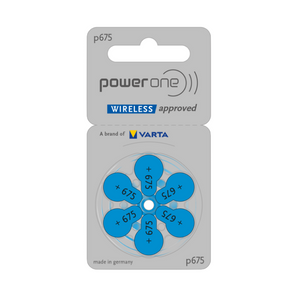 Power One P675 blau Hörgerätebatterien Varta (60er Pack - 10x6erBlister)