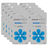 10 x 6er Blister Hörgerätebatterien der Marke PowerOne in der Größe p675 und Farbe blau