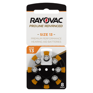 Rayovac ProLine Advanced Hörgerätebatterien - 13 orange PR48 - (80 Stück)