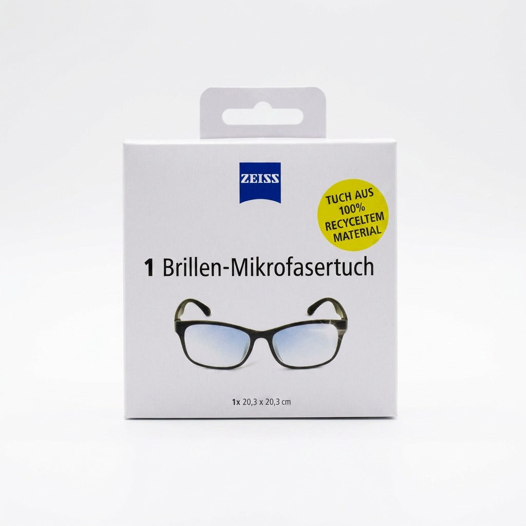 ZEISS Mikrofasertuch (20x20cm) - Brillenputztuch - 100% recyceltes Material