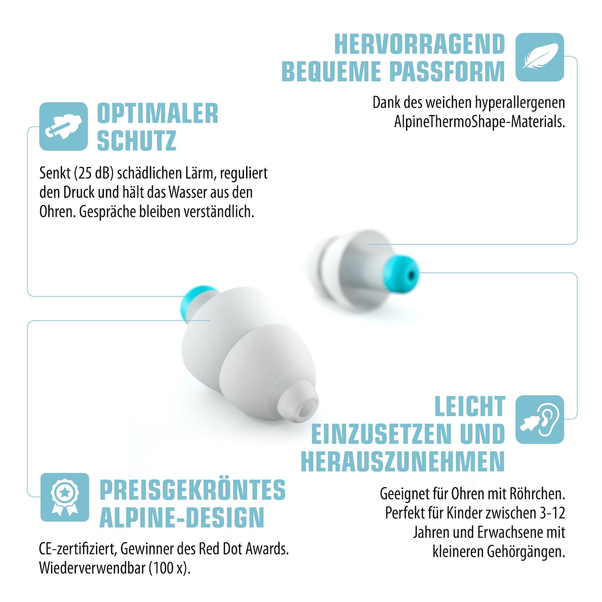 Alpine Pluggies Kids - Kinder Ohrstöpsel - Hörgeräte Direkt