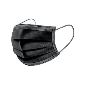 Medizinische OP Maske Schwarz Einwegmasken Schwarz - 50 Stück Benmedi