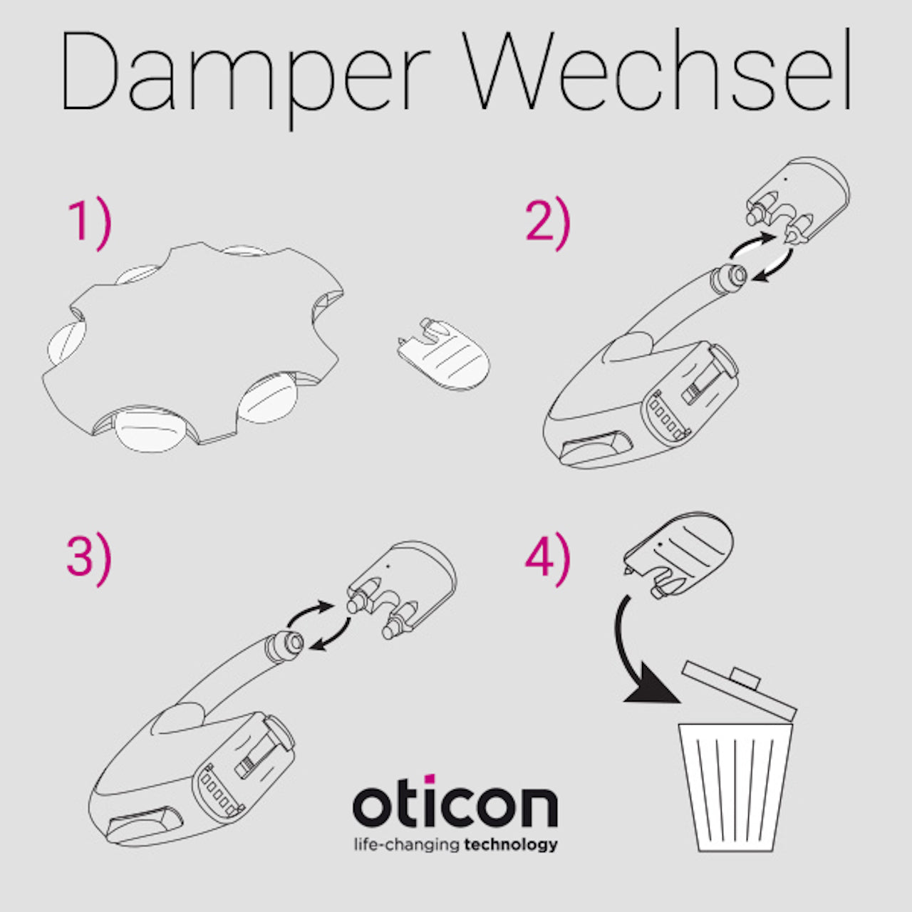 Oticon Damper Filter - für Hörwinkel