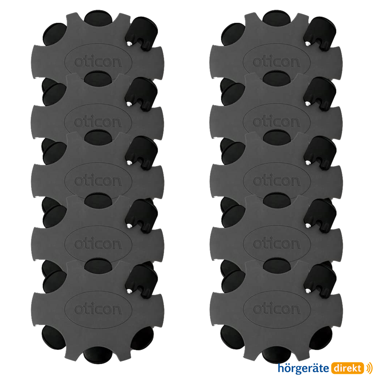 10 Blister mit je 6 Oticon ProWax miniFit Cerumenfiltern