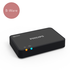 Verbinden Sie den Philips TV-Adapter mit Ihrem TV oder anderen Geräten und hören Sie den Sound direkt in Ihre Hörgeräte.