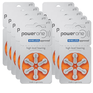 Power One P13 orange Hörgerätebatterien Varta (60er Pack - 10x6erBlister)