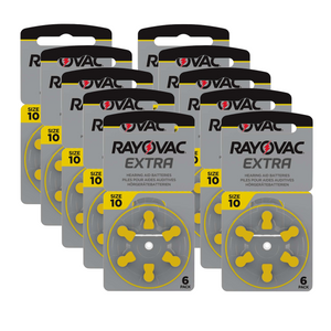 Rayovac Extra Advanced 10 Hörgerätebatterien (60er Pack)