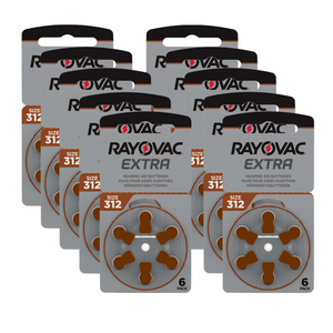Rayovac Extra Advanced 312 Hörgerätebatterien (60er Pack)