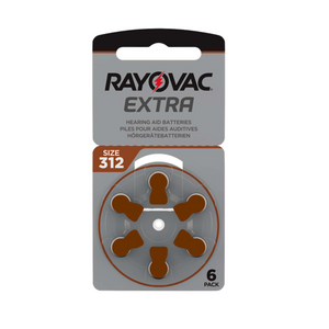 Rayovac Extra Advanced 312 Hörgerätebatterien (60er Pack)