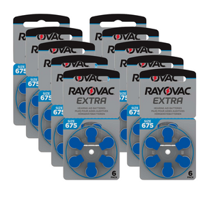 Rayovac Extra Advanced 675 Hörgerätebatterien (60er Pack)
