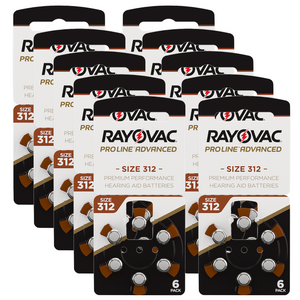 Rayovac Pro Line Advanced Batterien p312 (braun) 6er Pack modernste Technik des Herstellers mit einer sehr hohe Qualität.