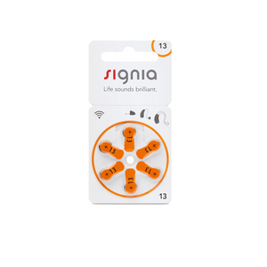Signia Hörgerätebatterien - 13 orange PR48 - (6er Blister)