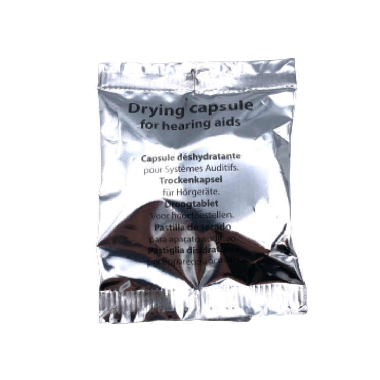 DIREKT Trockenkapseln (4 Stk) - für Hörgeräte -einzeln verpackt-Trockentablette