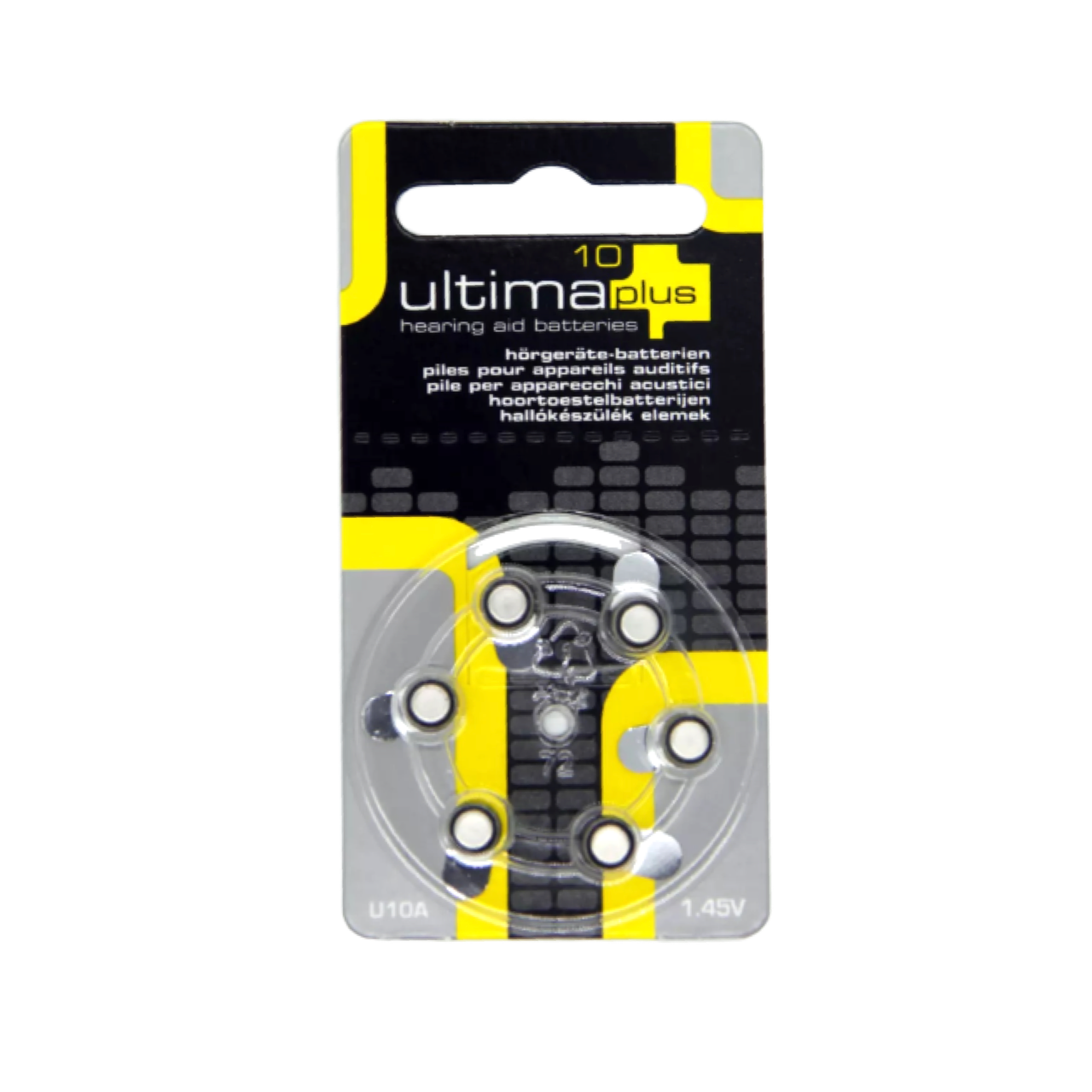 Ultima Plus Hörgerätebatterien - 10 gelb PR70 - (6er Blister)